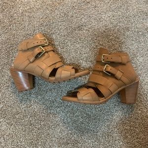 Tan Sorel Sandals